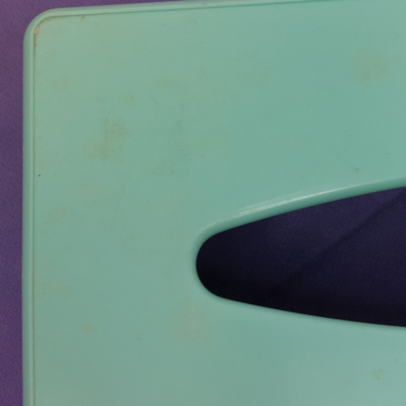 Vintage Mint Green Plastic Tissue Box Cover - Picture 7 of 12